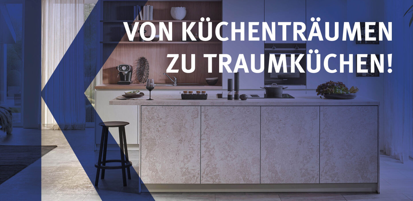 Moderne Häcker Küche mit Kochinsel bei Kandy Bücker – stilvolle Designküche mit hochwertigen Einbaugeräten
